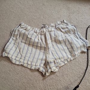 madewell sleep shorts striped